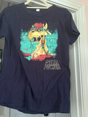Tultex Navy Blue "Star Power" Graphic Tee